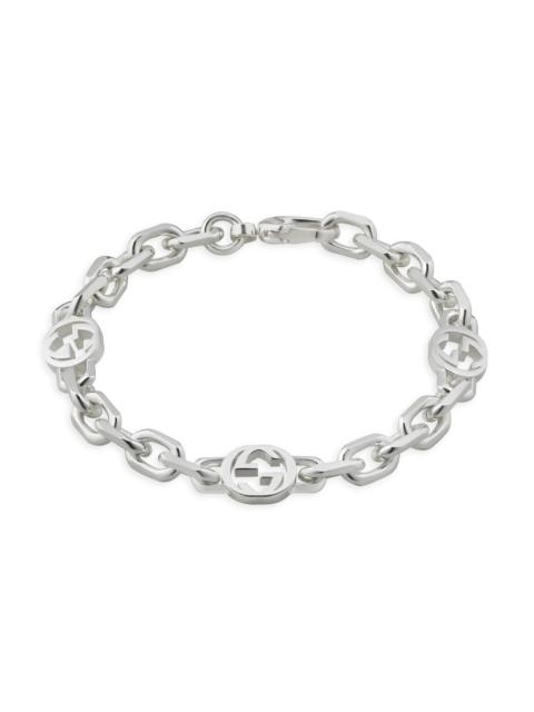 GUCCI Women's Interlocking G Sterling Silver Bracelet - Silver
