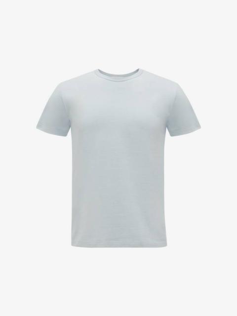 Alexander McQueen Men's McQueen Signature T-shirt in Spring Blue