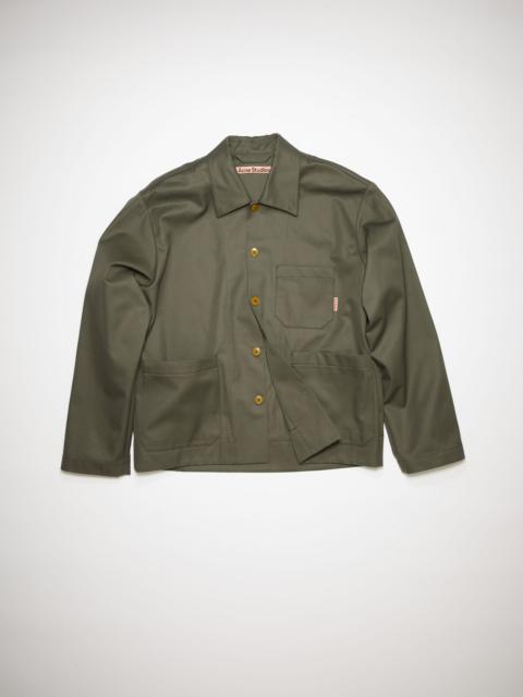 Acne Studios Cotton twill jacket - Olive green