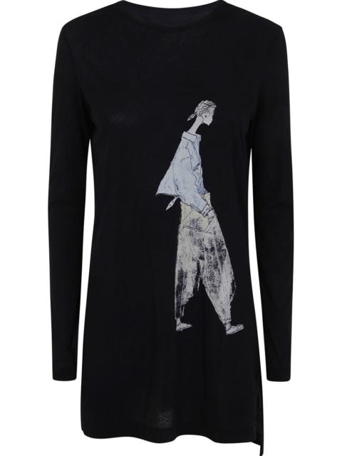 Yohji Yamamoto graphic-print mini dress