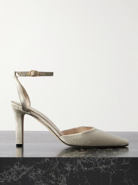 The Row Carla Velvet Pumps