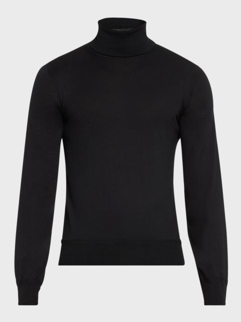 Men's Fine-Gauge Cashmere Turtleneck Sweater