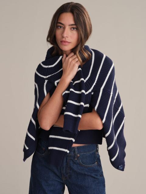 525 america Emilia: Stripe Cotton Cocoon Cardigan