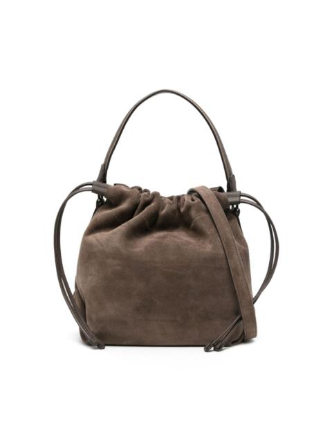 Brunello Cucinelli Drawstring-fastened Suede Bucket Bag