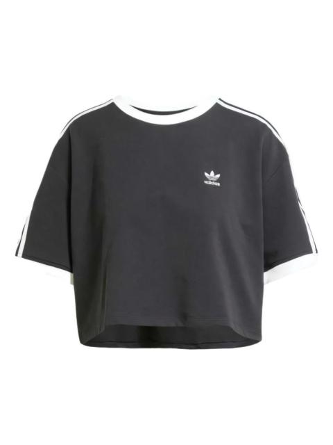 adidas 3s Loose Crop Top 'Black' JC8149