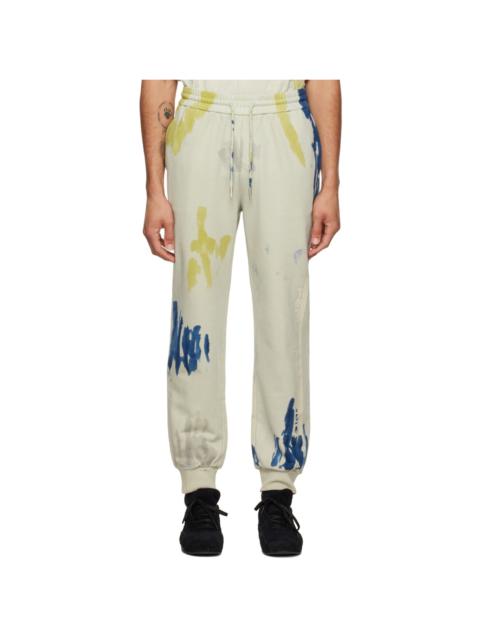 Beige Tie-Dye Lounge Pants