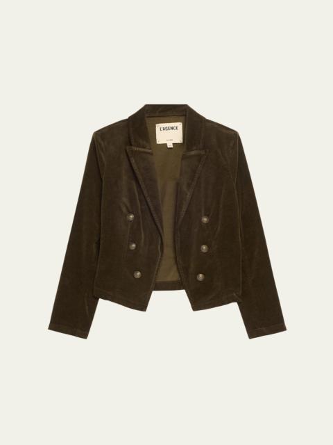 Wayne Cropped Velvet Jacket