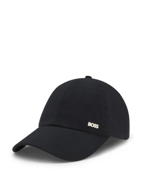 BOSS COTTON-BLEND CORDUROY CAP WITH METAL LOGO