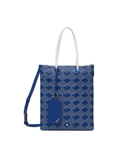 ADER error Blue Quilted Shopper Tote