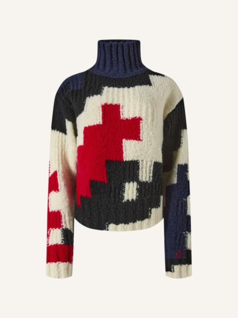 PERFECT MOMENT Chunky Wool Cropped Sweater
