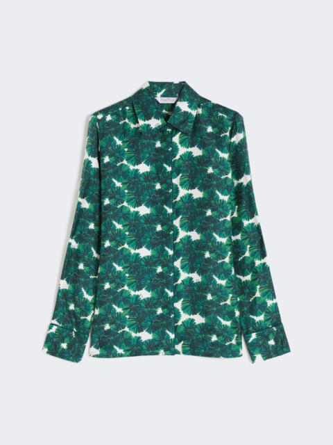Max Mara RODESIA Mannish printed silk shirt