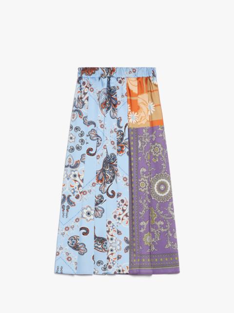 WEEKEND Max Mara EDERE Pleated printed twill skirt