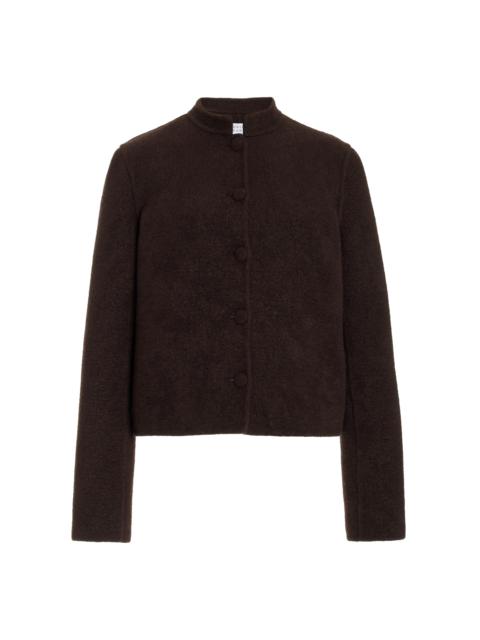 GABRIELA HEARST Larrington Jacket in Chocolate Recycled Cashmere Felt