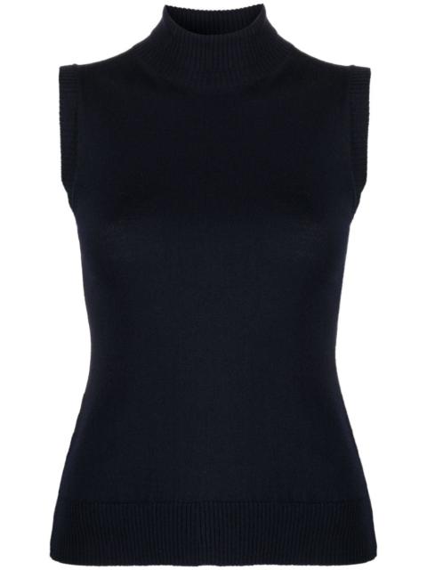 Sportmax roll-neck virgin-wool vest