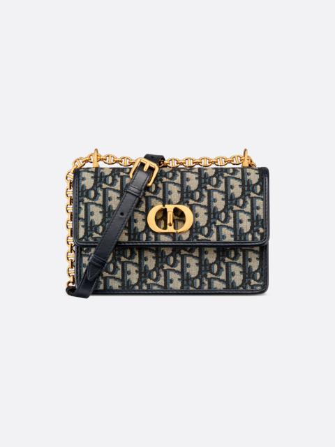【ロゴ☆エレガント】Dior 30 Montaigne Wanderlust ミニバッグ 30 Montaigne Wanderlust Mini Bag Blue Dior Oblique Jacquard