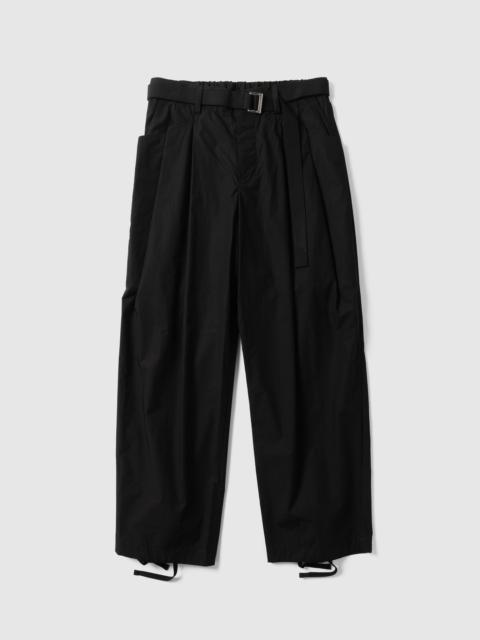 sacai Cotton Typewriter Pants Black