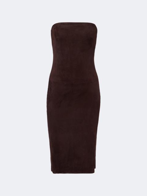 STOULS Monica suede minidress
