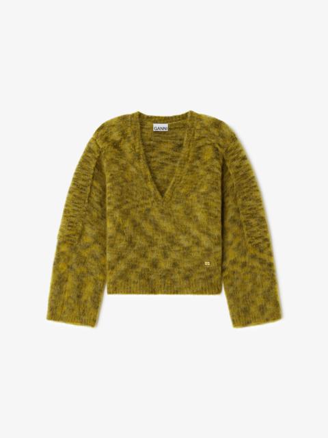 GANNI SWEATER IN BRUSHED MOHAIR