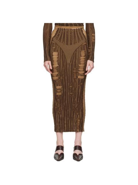 Diesel Brown M-Calina Midi Skirt