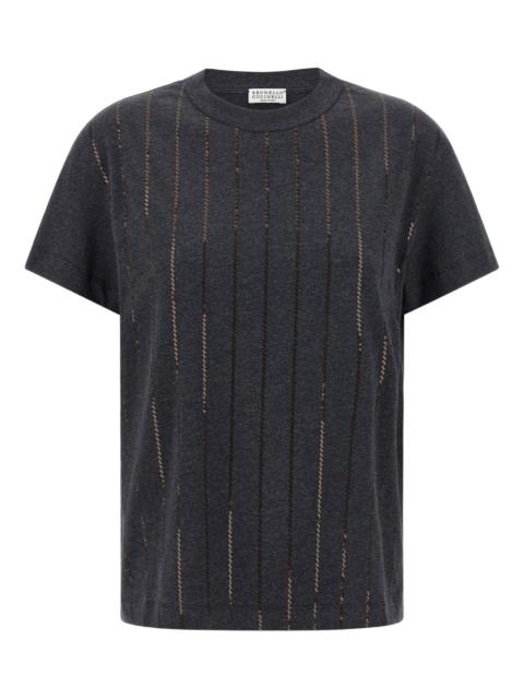 Brunello Cucinelli sequin-embellishment T-shirt