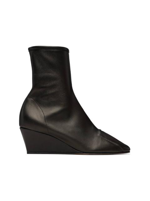 HEREU Black Resso Wedge Ankle Boots