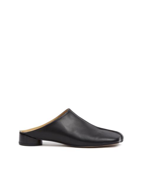 MM6 Maison Margiela asymmetric-toe leather slippers