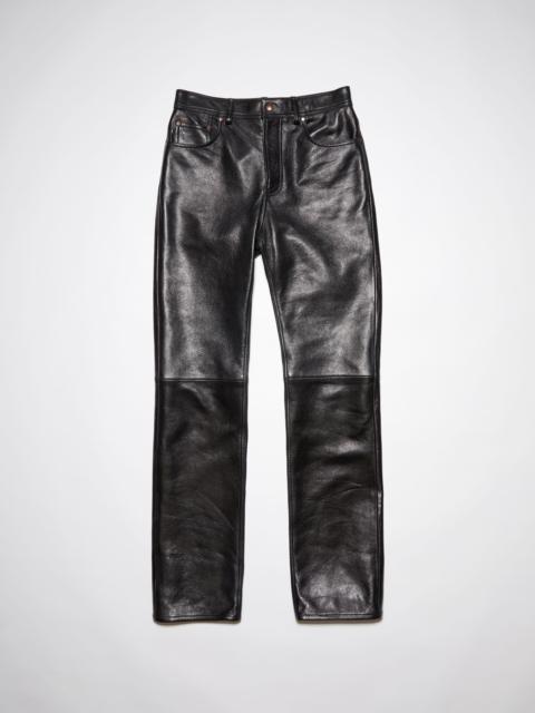 Acne Studios Leather trousers - Black