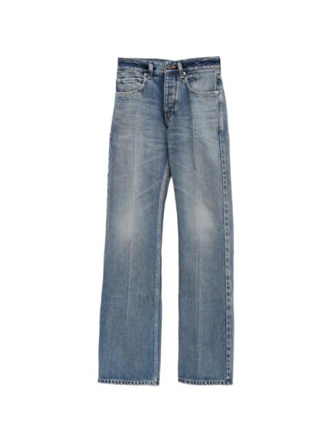 BALENCIAGA distressed faded-effect jeans