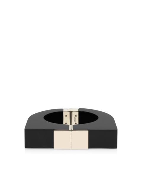TOM FORD PLEXIGLASS AND BRASS DECO BRACELET
