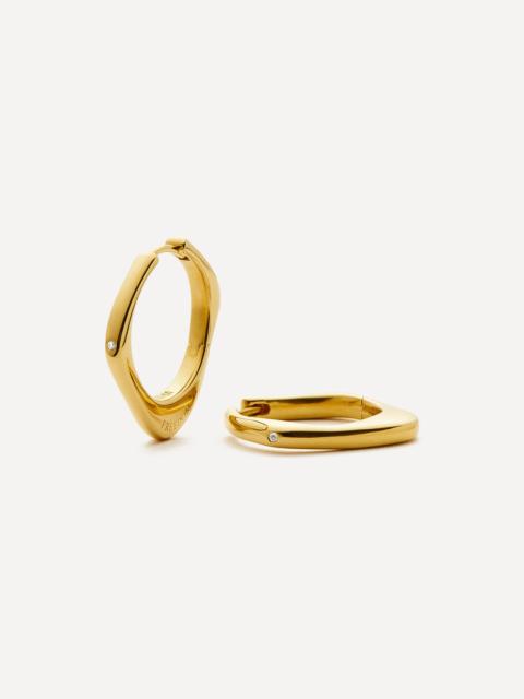 MISSOMA X Harris Reed 18ct Gold-Plated Fearless Medium Hoop Earrings