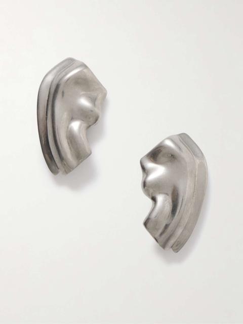 KHAITE Amato silver-tone earrings