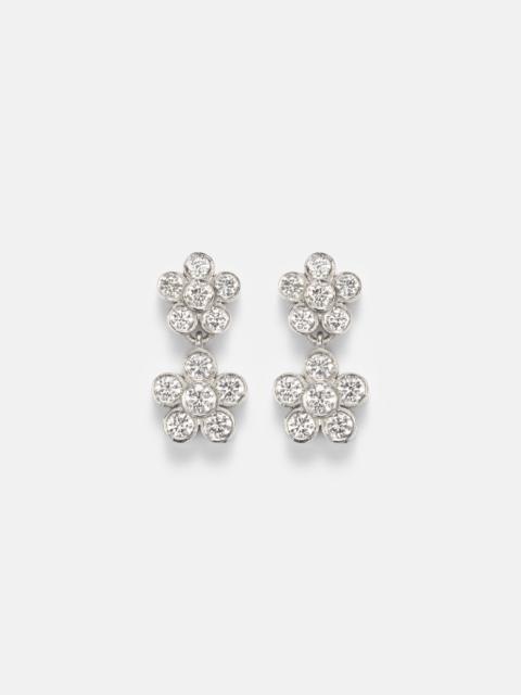 ILEANA MAKRI Blossom Daisy Duo 18kt white gold earrings with diamonds
