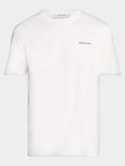 Golden Goose Men's Logo-Embroidered Crewneck T-Shirt