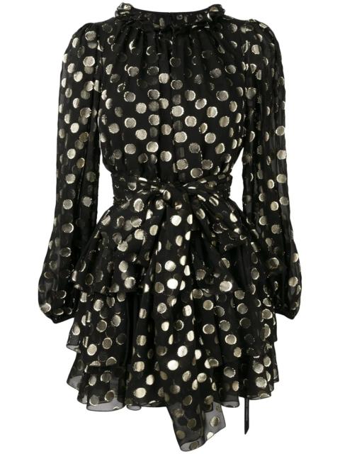 Dolce & Gabbana polka dot tier dress