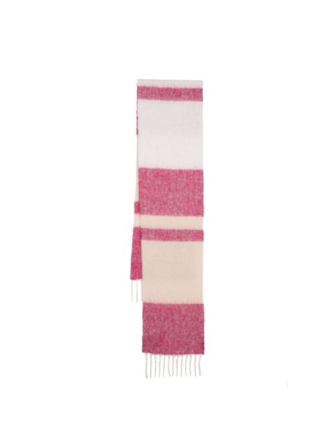 Marni striped fringed scarf