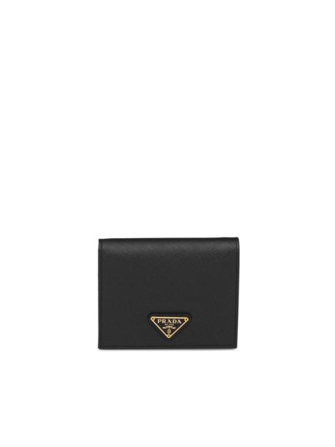 Prada logo plaque wallet