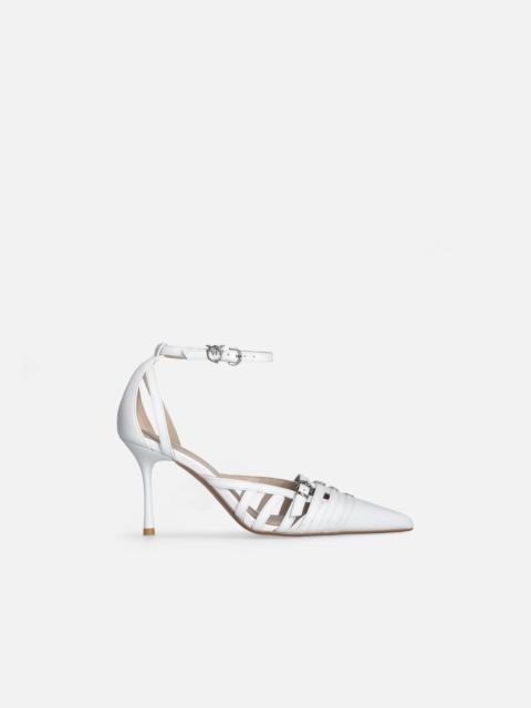 PINKO POINTED-TOE PUMPS WITH HEEL AND STRAP
