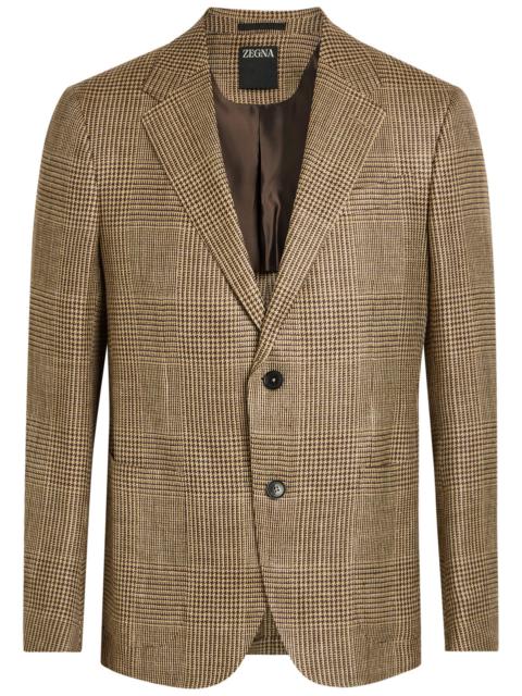 ZEGNA Zegna Houndstooth Woven Blazer