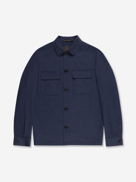 SLOWEAR Wool, linen and silk overshirt