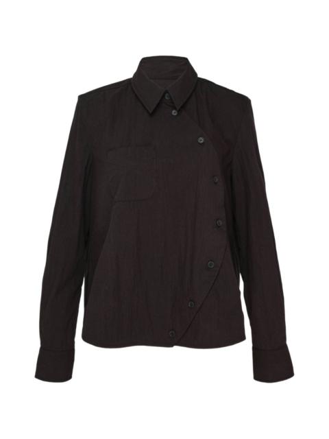 MELITTA BAUMEISTER Circle asymmetric-fastening shirt