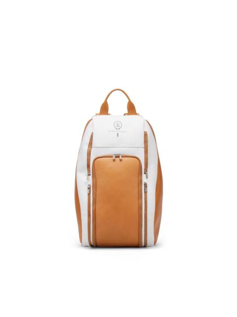 Brunello Cucinelli logo-print leather backpack