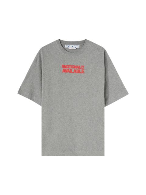 Off-White Sloagn Print T-Shirt 'Grey'