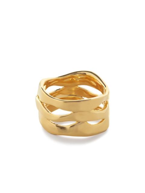 MONICA VINADER The Wave triple-band ring