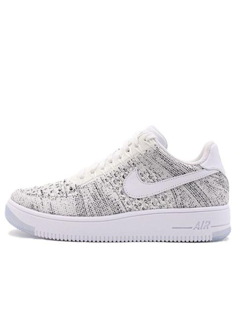 (WMNS) Nike Air Force 1 Flyknit Low 'Summit White Grey' 820256-103