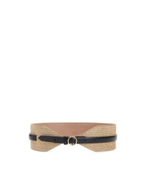 Alaïa straw belt
