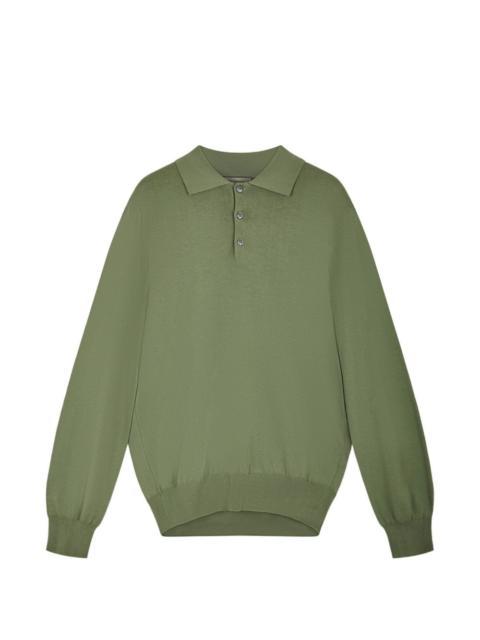 Canali long-sleeve polo shirt
