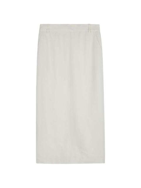 Tod's back vent pocket midi skirt