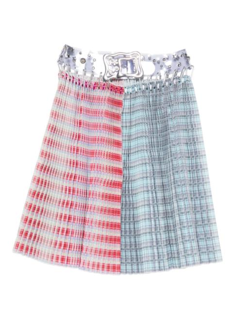 Chopova Lowena pleated carabiner skirt
