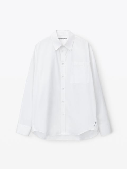 Alexander Wang button down logo  shirt in cotton