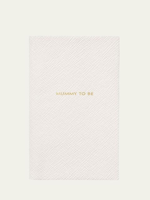 Smythson "Mummy To Be" Panama Leather Pocket Notebook